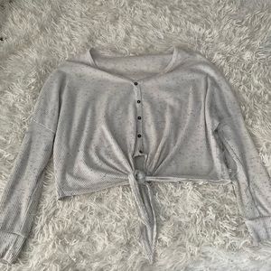Long sleeve button up sweater